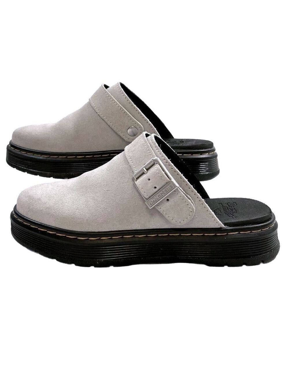 Dr. Martens Brookline Suede Mule Clogs “Gray” Women's 8 / Men's 7 | NEW